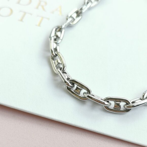 Kendra Scott Bailey Collection. Silver Chain Bracelet - Picture 3 of 3